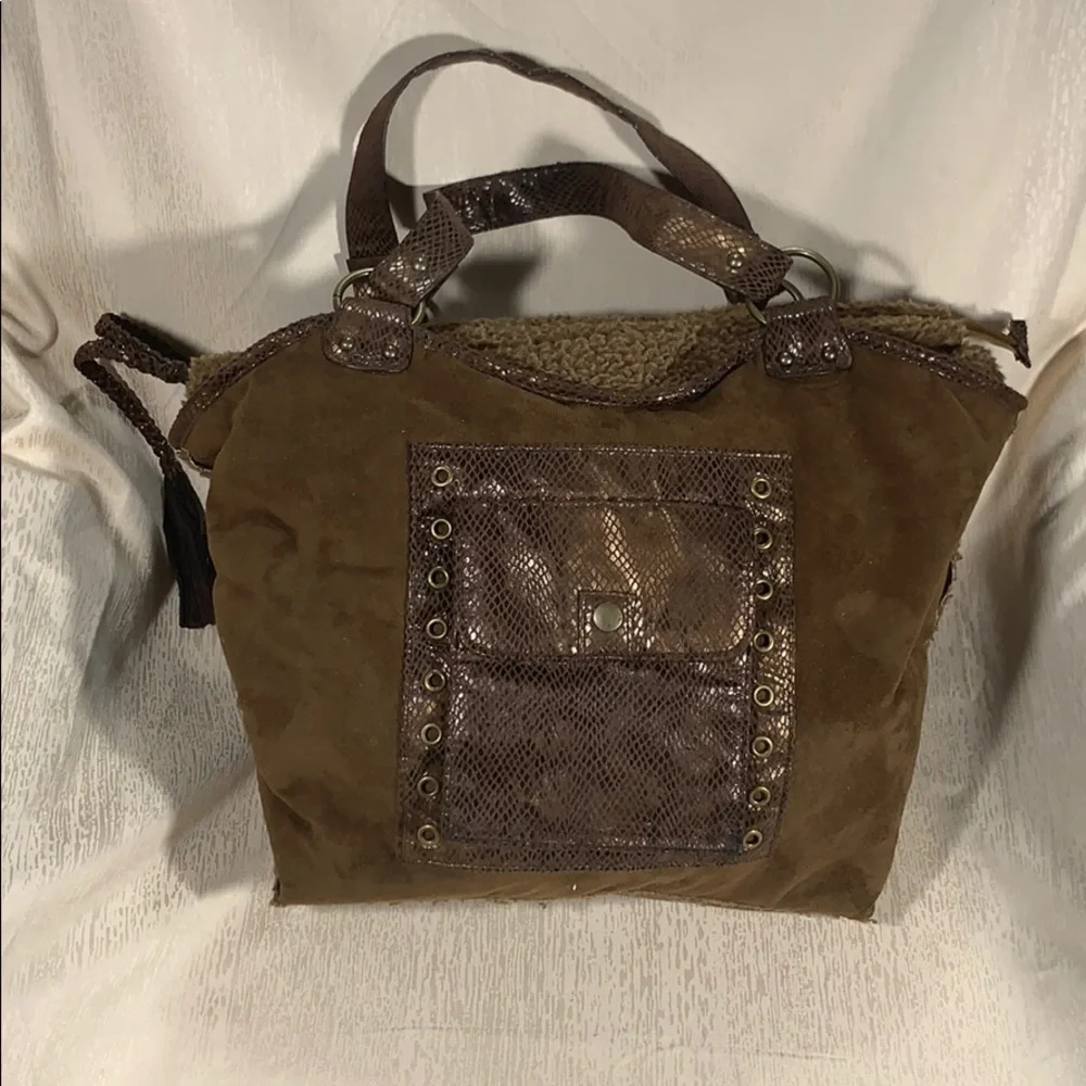 Vintage Suede Bohemian Style Handbag
